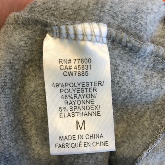 Chaser gray hooded pullover sweatshirt rainbow stripe front size Medium - Picture 9 of 14